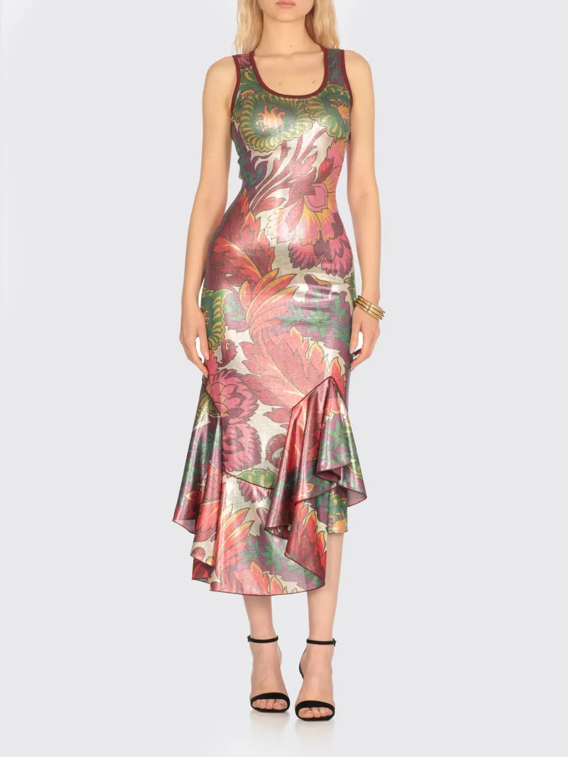Abito Etro in jersey con stampa floreale