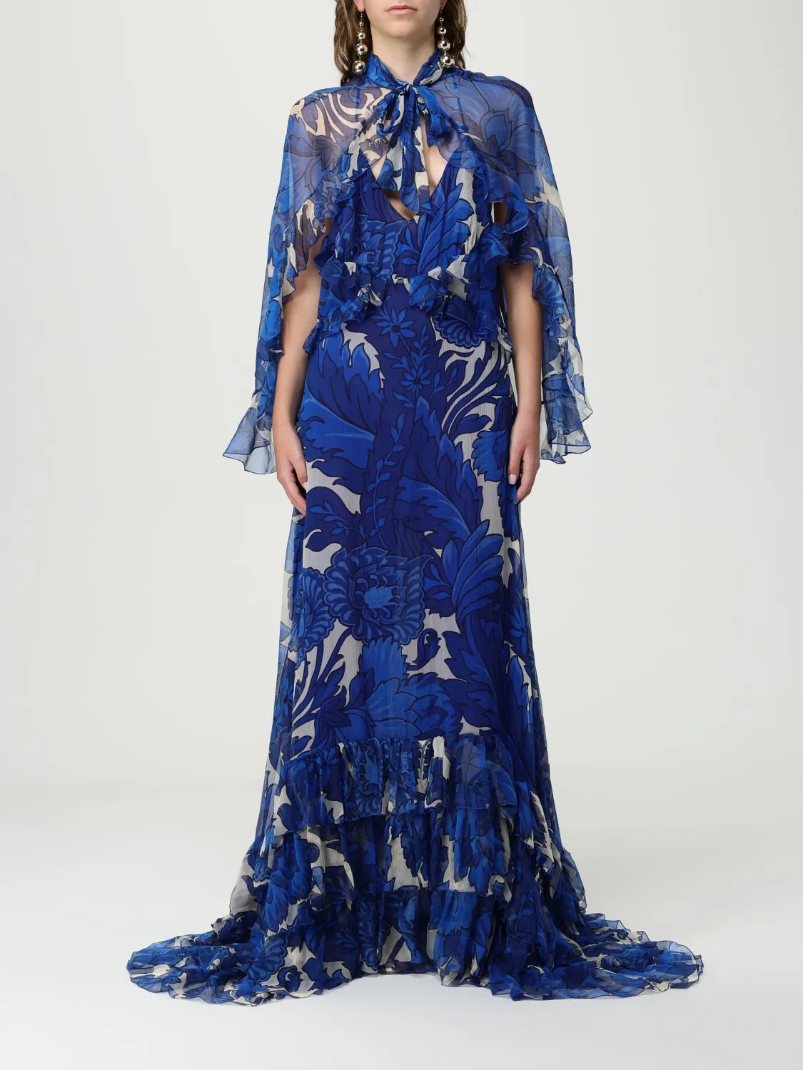 Abito Etro in seta con stampa floreale