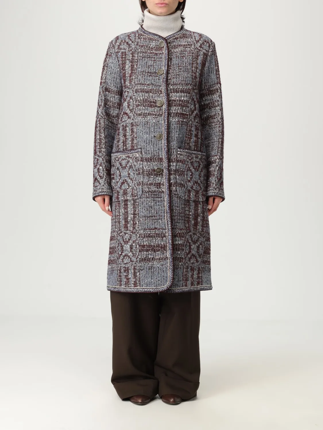 Cappotto Etro in misto cotone e lana