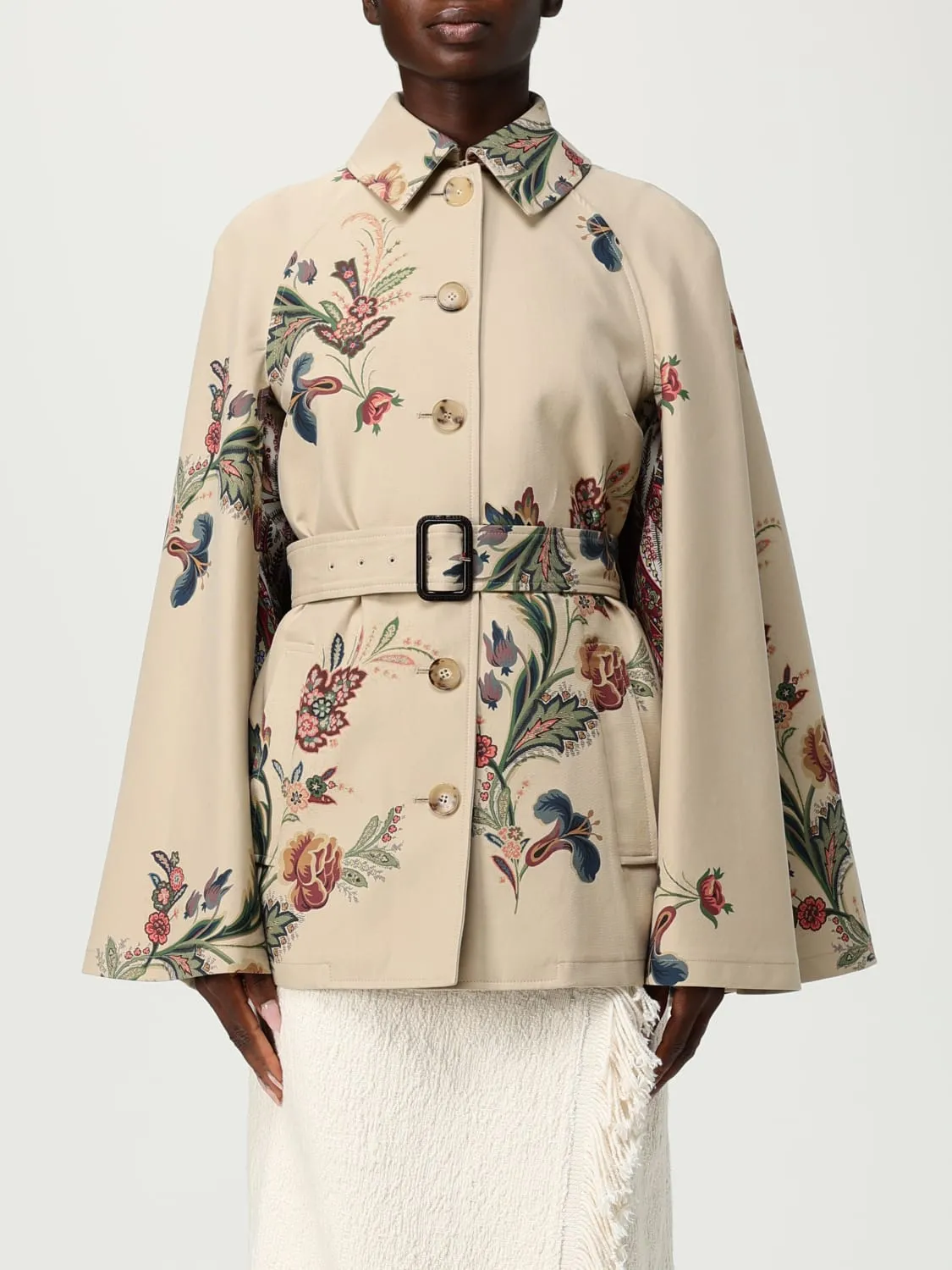 Mantella Etro in cotone con stampa Paisley