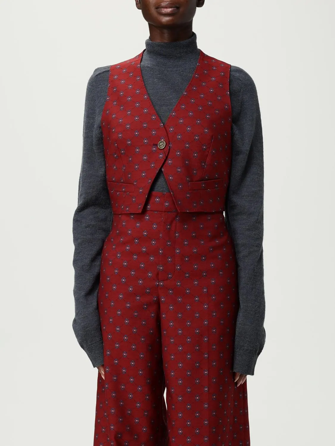 Gilet Etro con motivo etnico