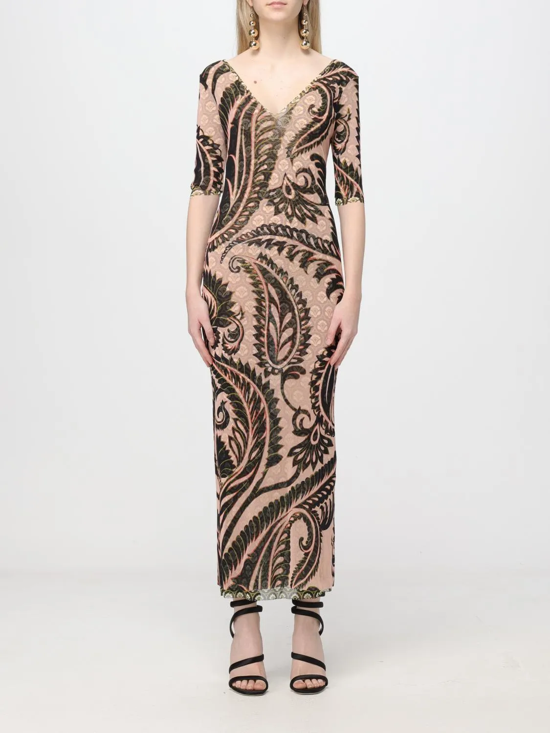 Abito Paisley Etro in tulle stampato