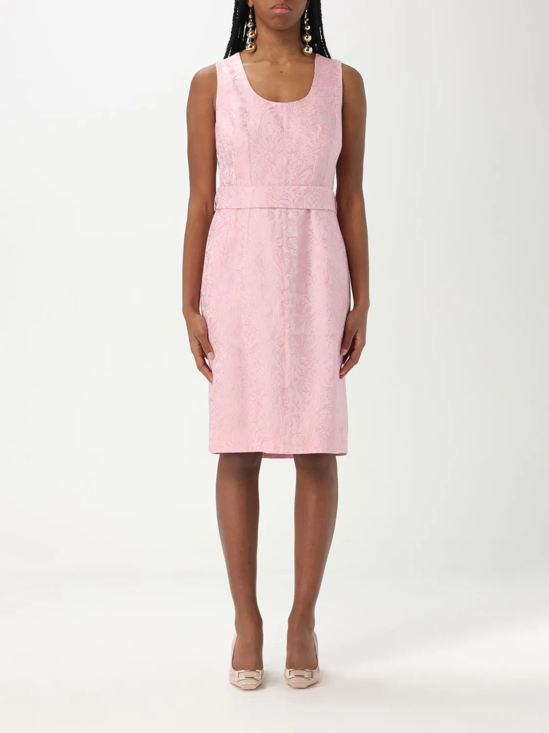 Abito Etro in misto seta con stampa Paisley