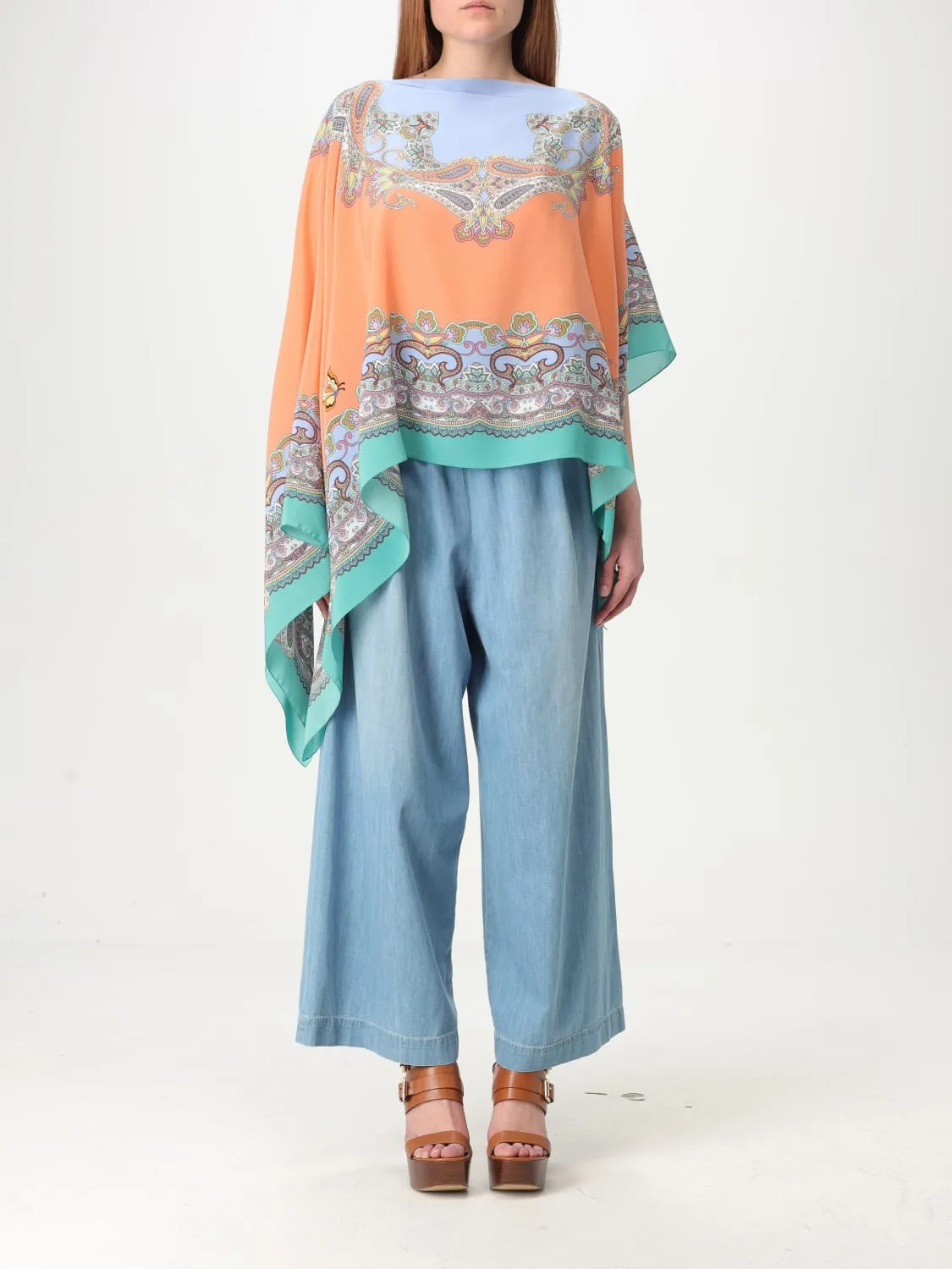 Blusa Etro in seta con stampa Paisley