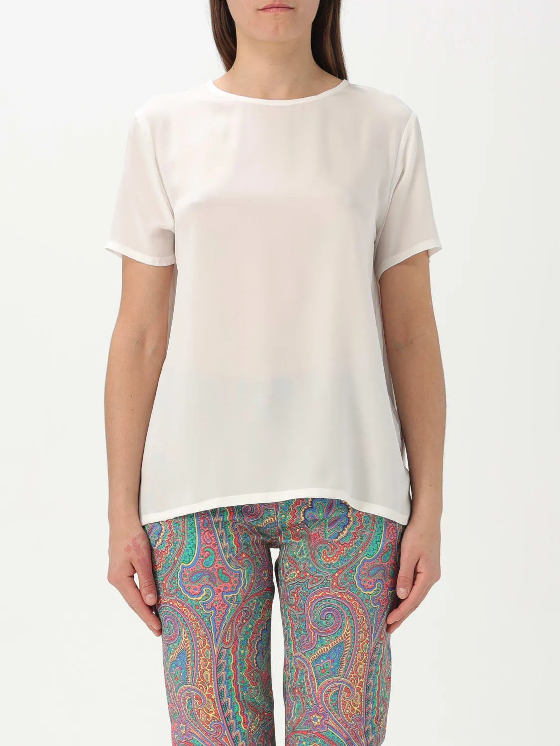 T-shirt di seta Etro