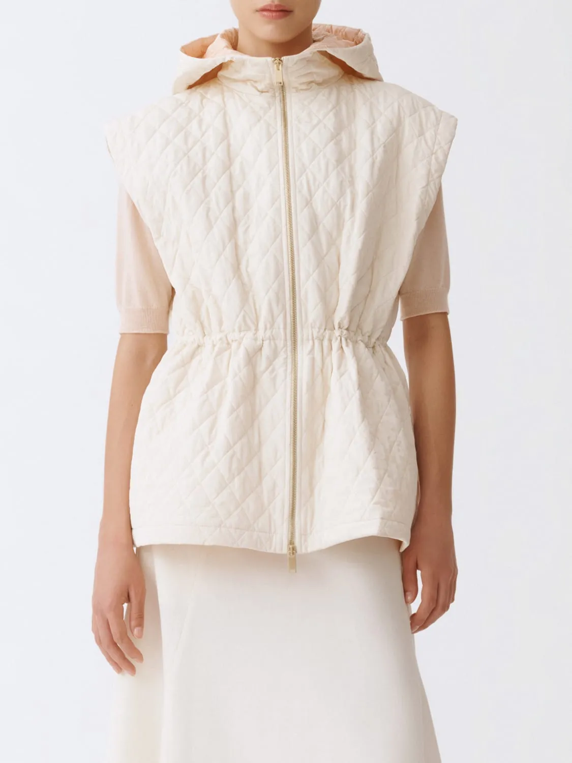 Gilet Fabiana Filippi in taffetà tecnico trapuntato