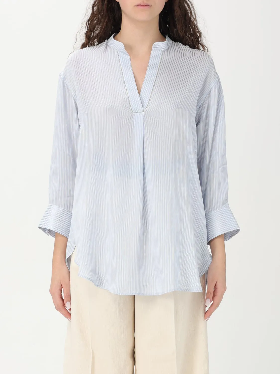 Camicia Fabiana Filippi in misto cotone a righe