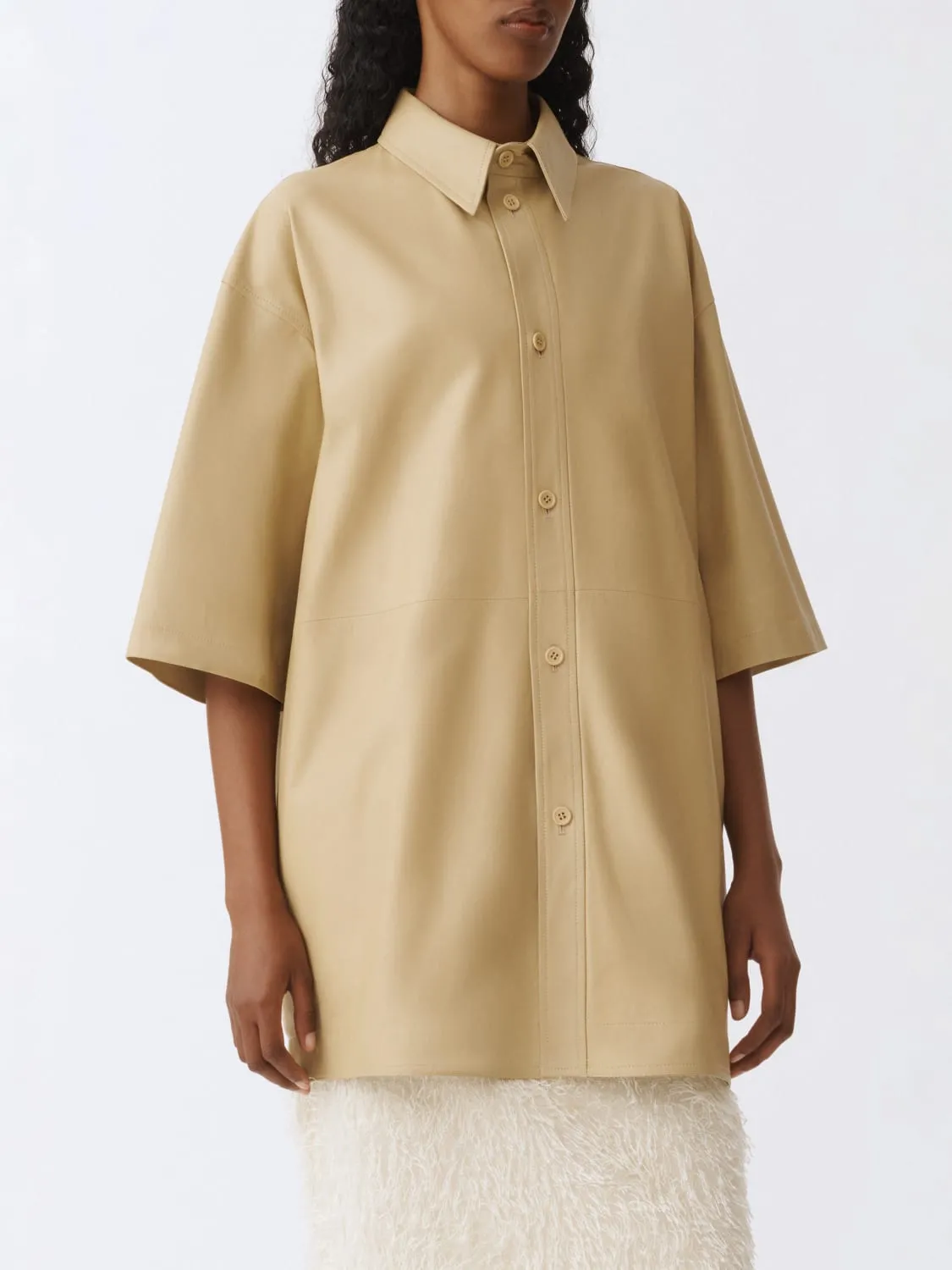 Camicia Fabiana Filippi in pelle