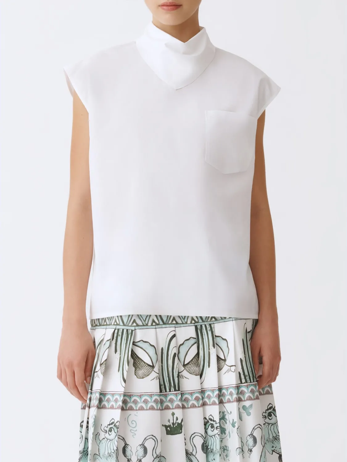 Blusa dolcevita Fabiana Filippi in cotone