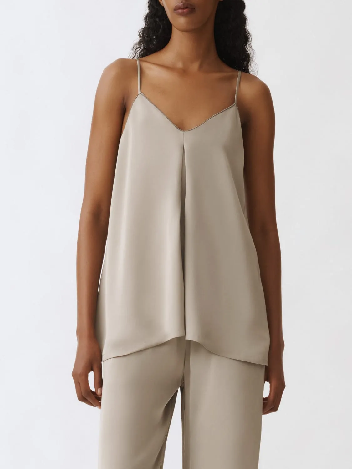 Top da sera Fabiana Filippi in viscosa con monile