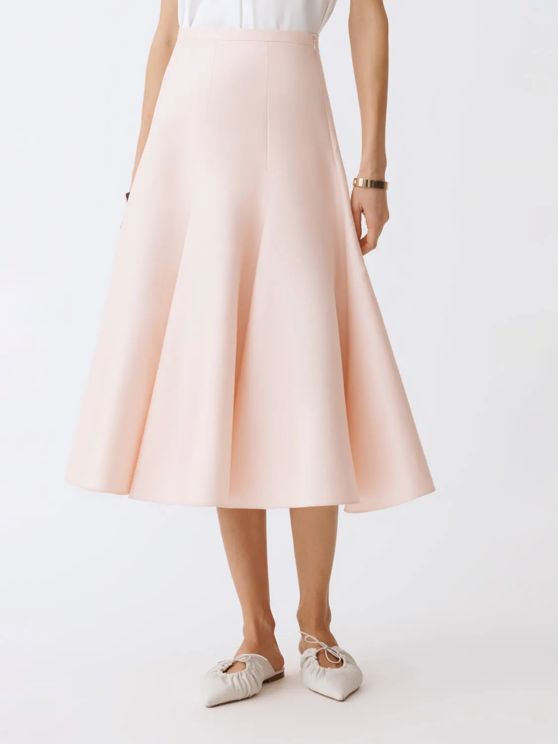 Gonna svasata a pieghe Fabiana Filippi in misto seta