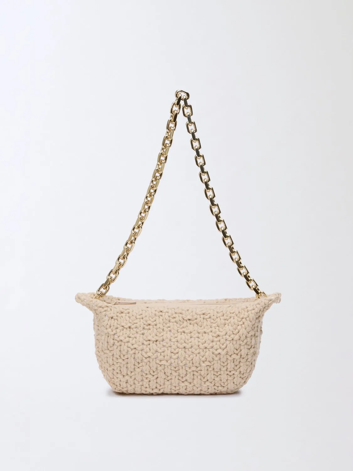 Borsa a spalla Eyelet in cammello Fabiana Filippi