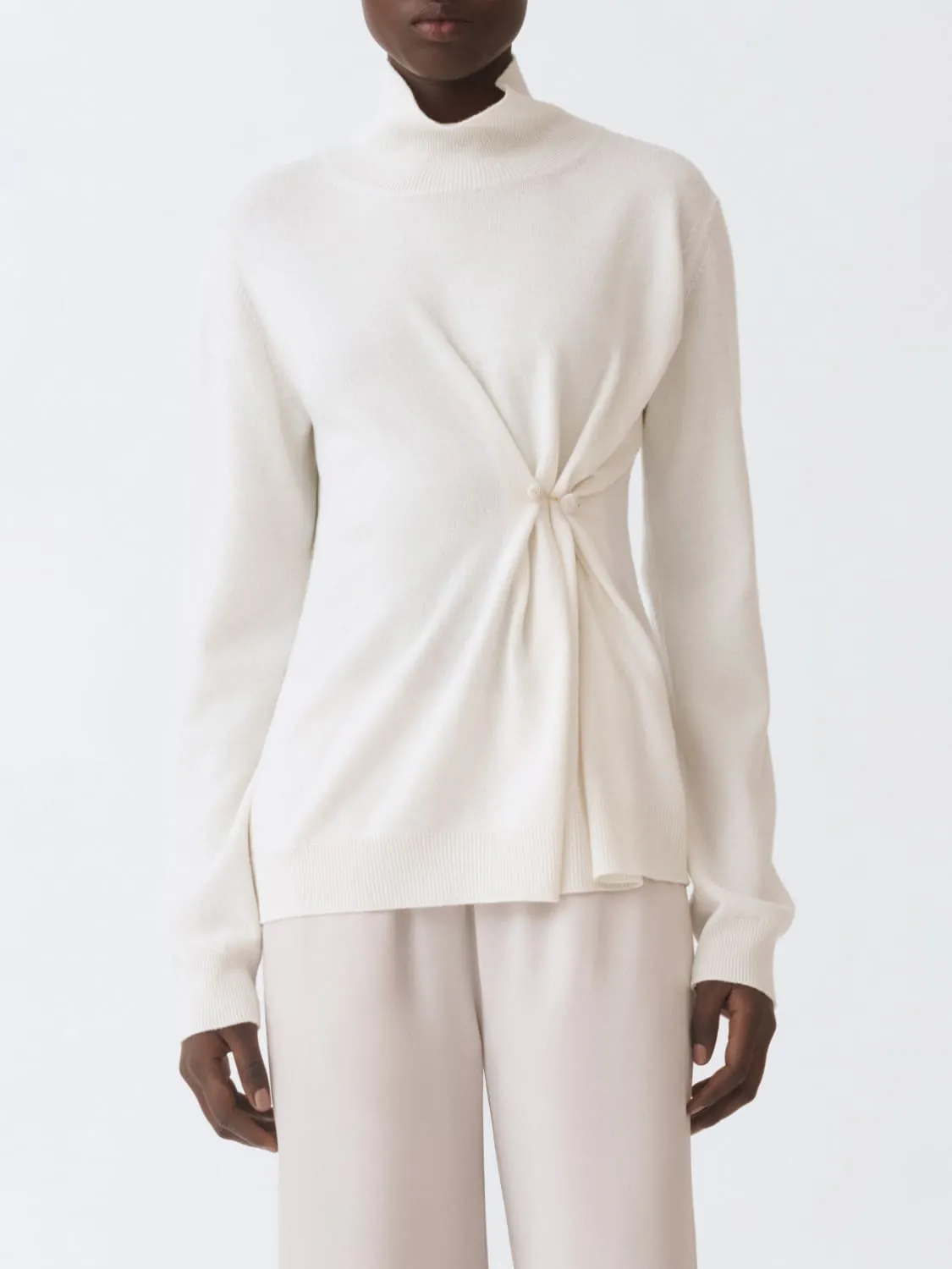 Maglia a dolcevita in lana vergine e cashmere Fabiana Filippi