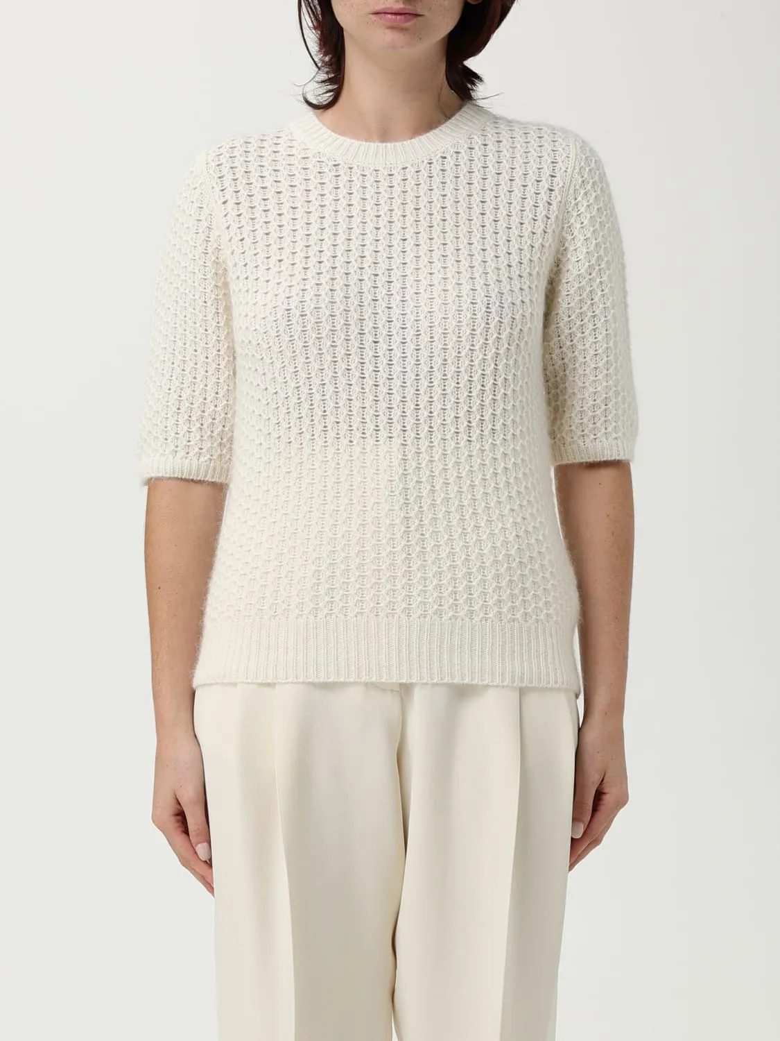 Maglia a girocollo in lana vergine Fabiana Filippi