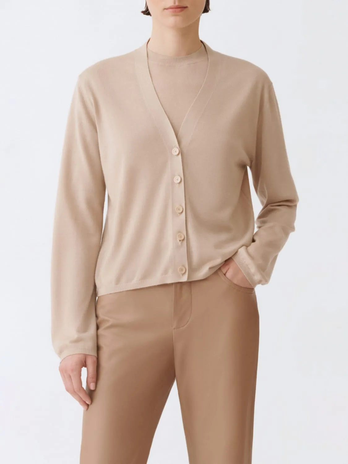 Cardigan a v basic Fabiana Filippi