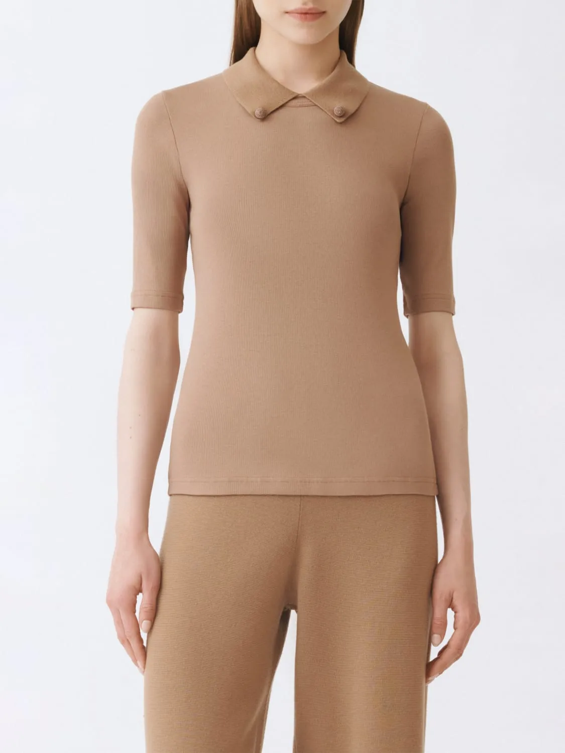 Polo in cotone stretch Fabiana Filippi