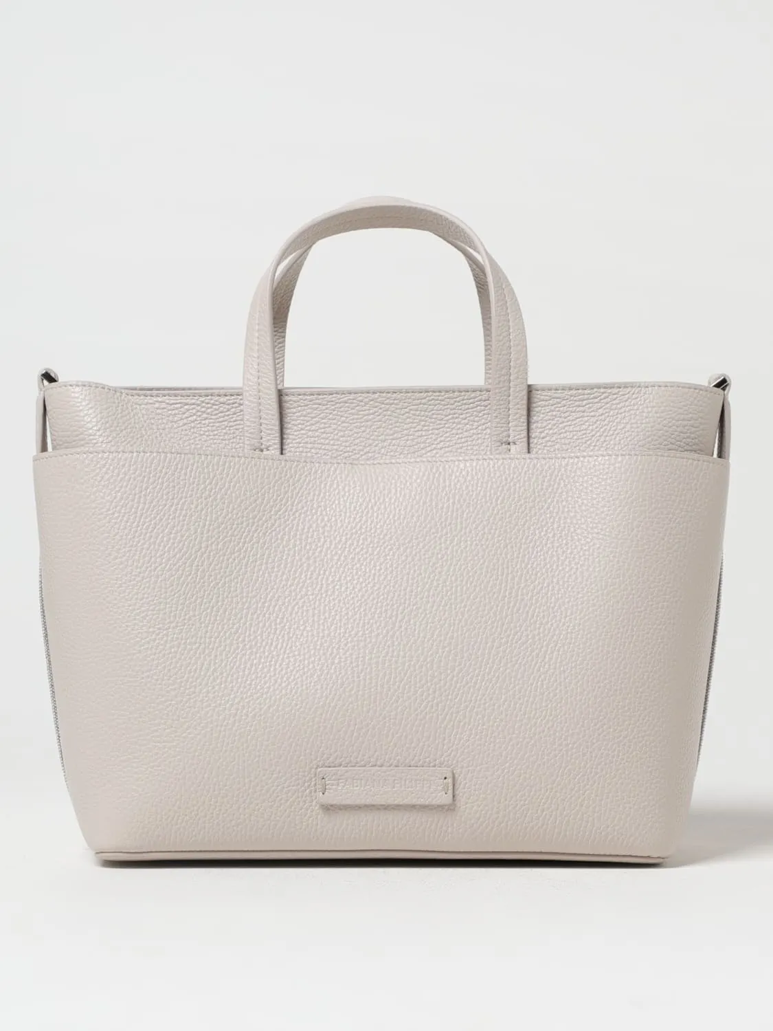 Borsa Inga Fabiana Filippi in pelle a grana con monile