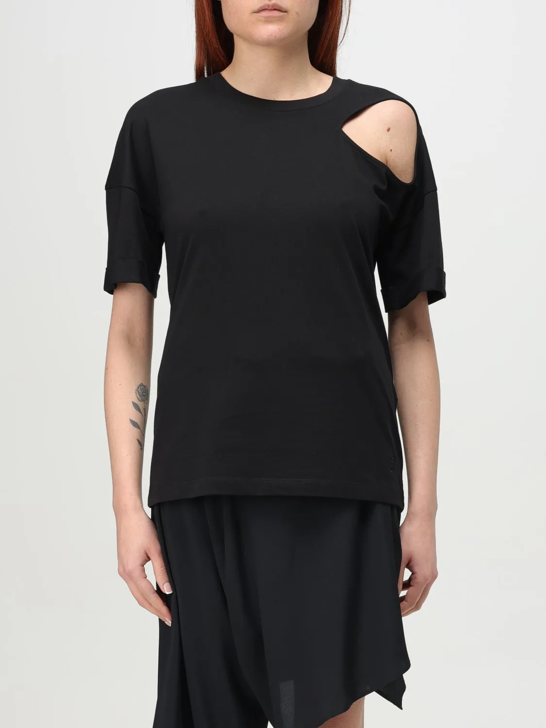 T-shirt cut-out Federica Tosi in cotone