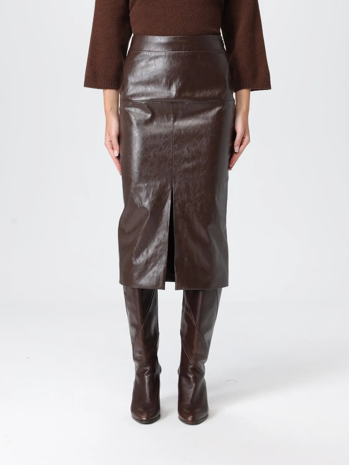 Gonna midi Federica Tosi in pelle