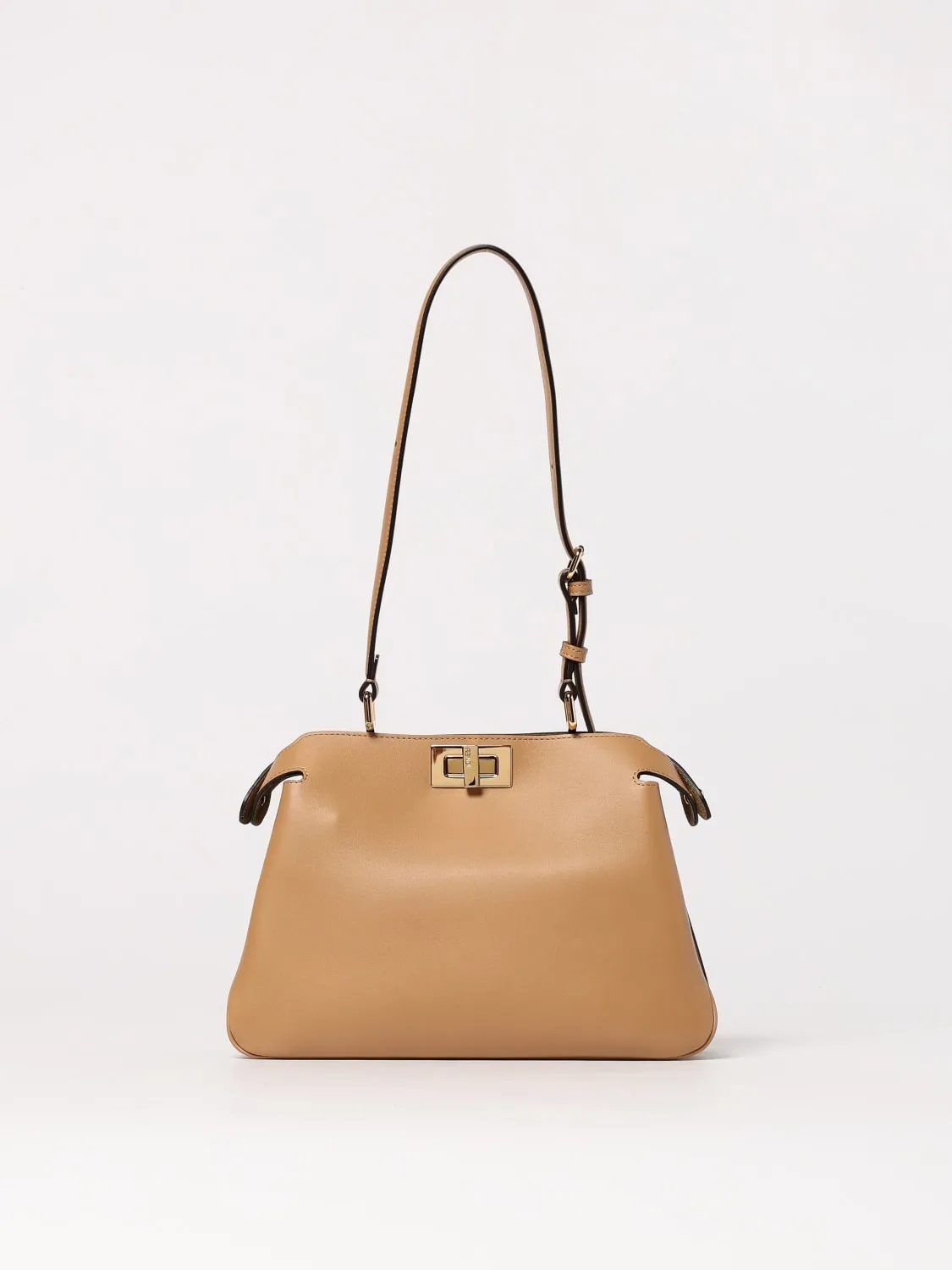 Borsa a spalla Peekaboo Soft Small in pelle Fendi