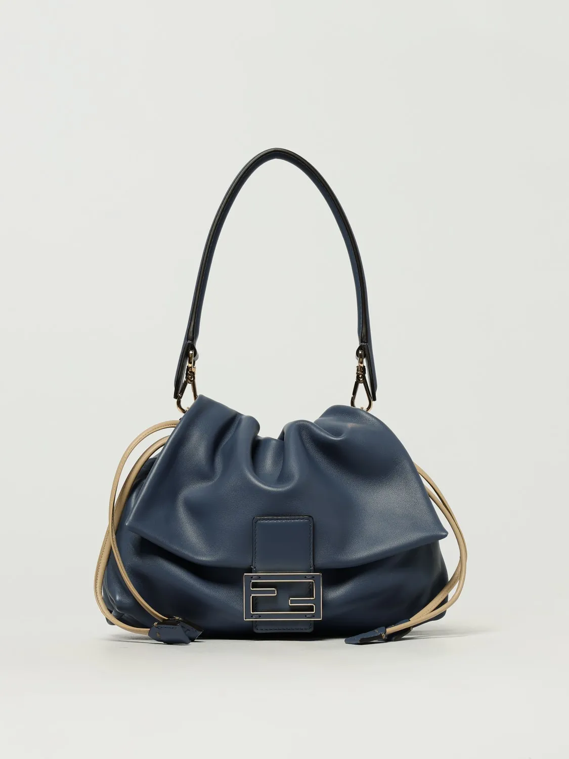 Borsa Mamma Baguette Medium Fendi in nappa