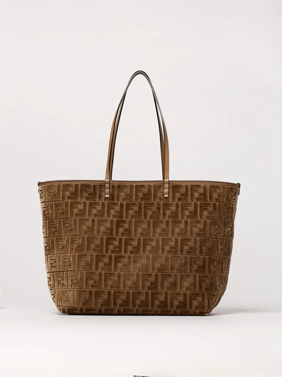 Borsa a spalla tote Roll grande FF Fendi