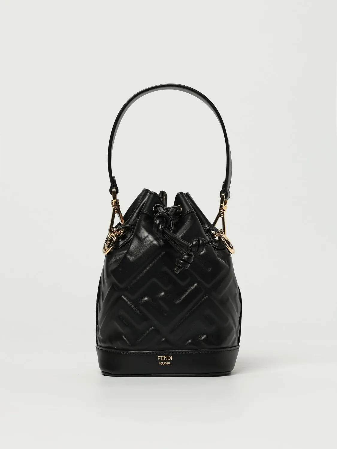 Borsa Mon Tresor Fendi in pelle con monogram FF embossed