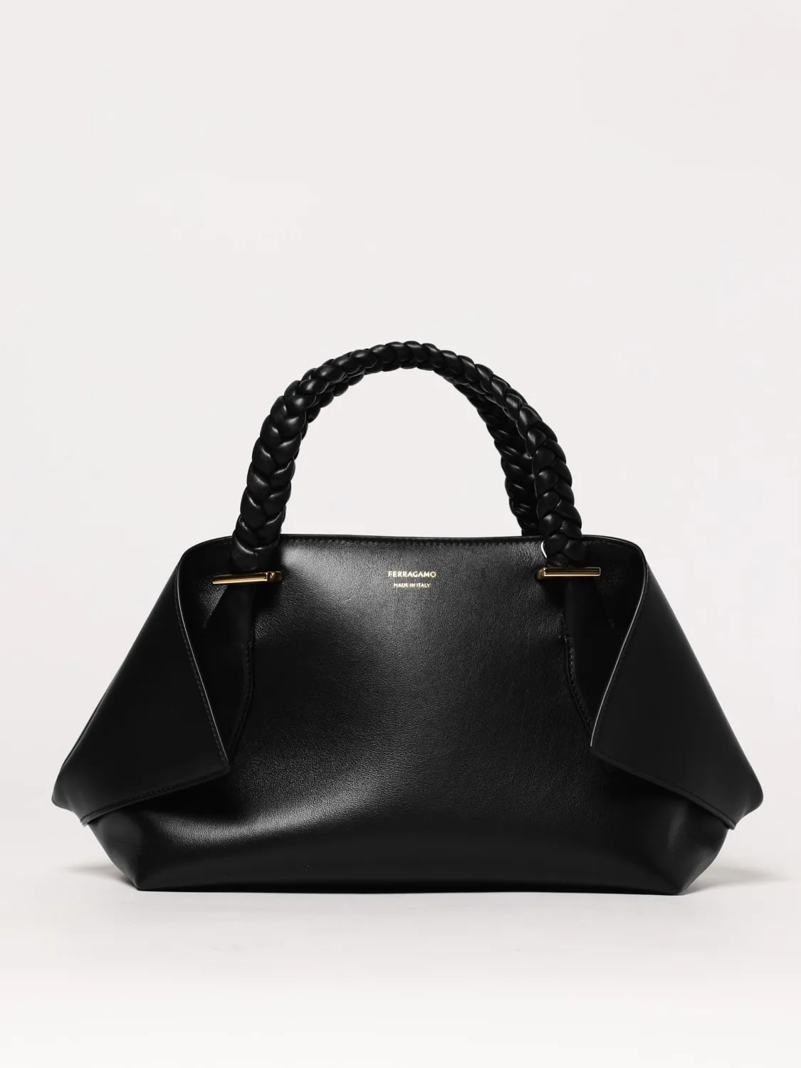 Borsa a mano (M) Ferragamo in pelle di vitello liscia