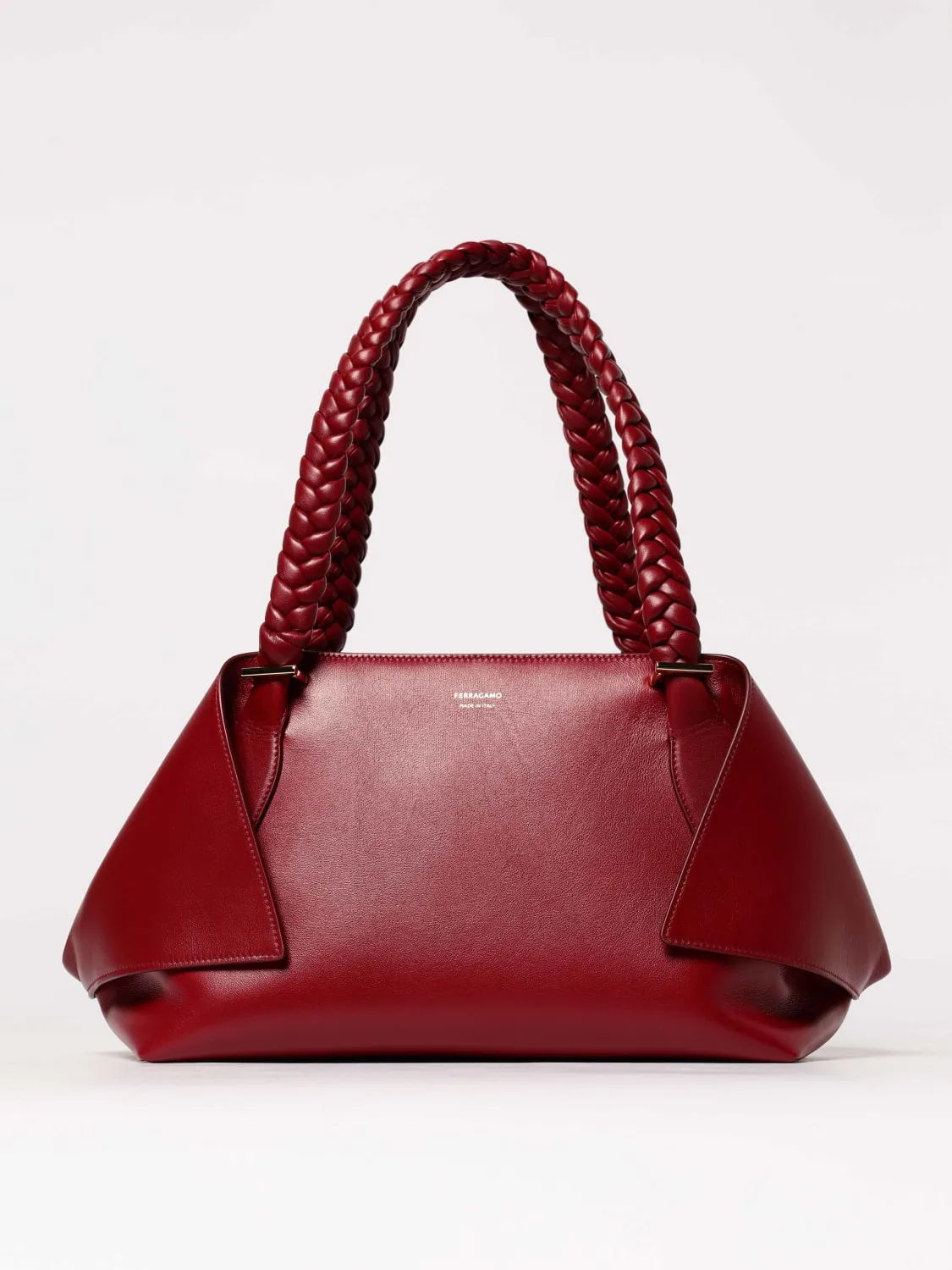 Borsa a mano (L) Ferragamo in pelle di vitello liscia