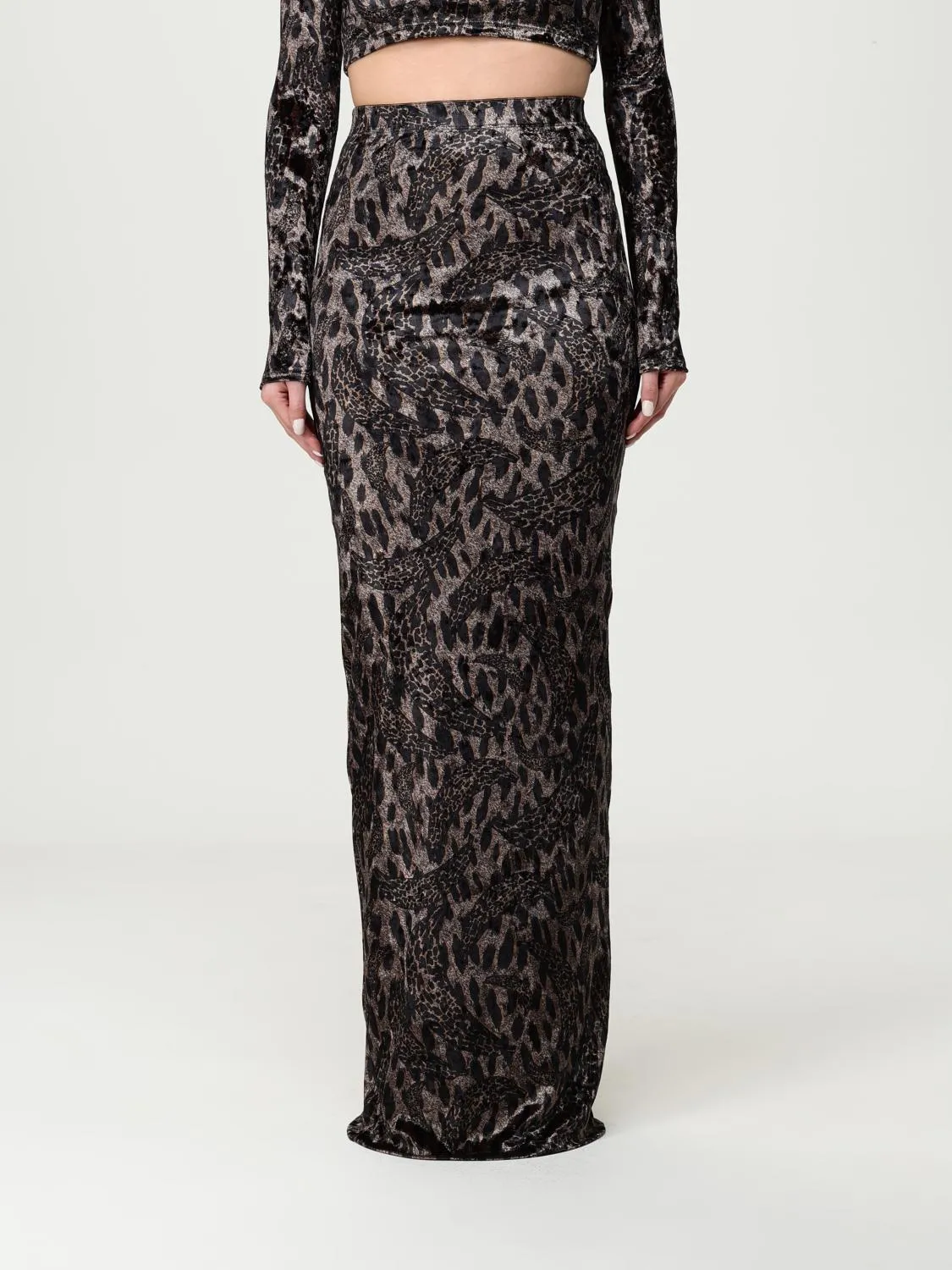 Gonna Fiorucci in jersey animalier