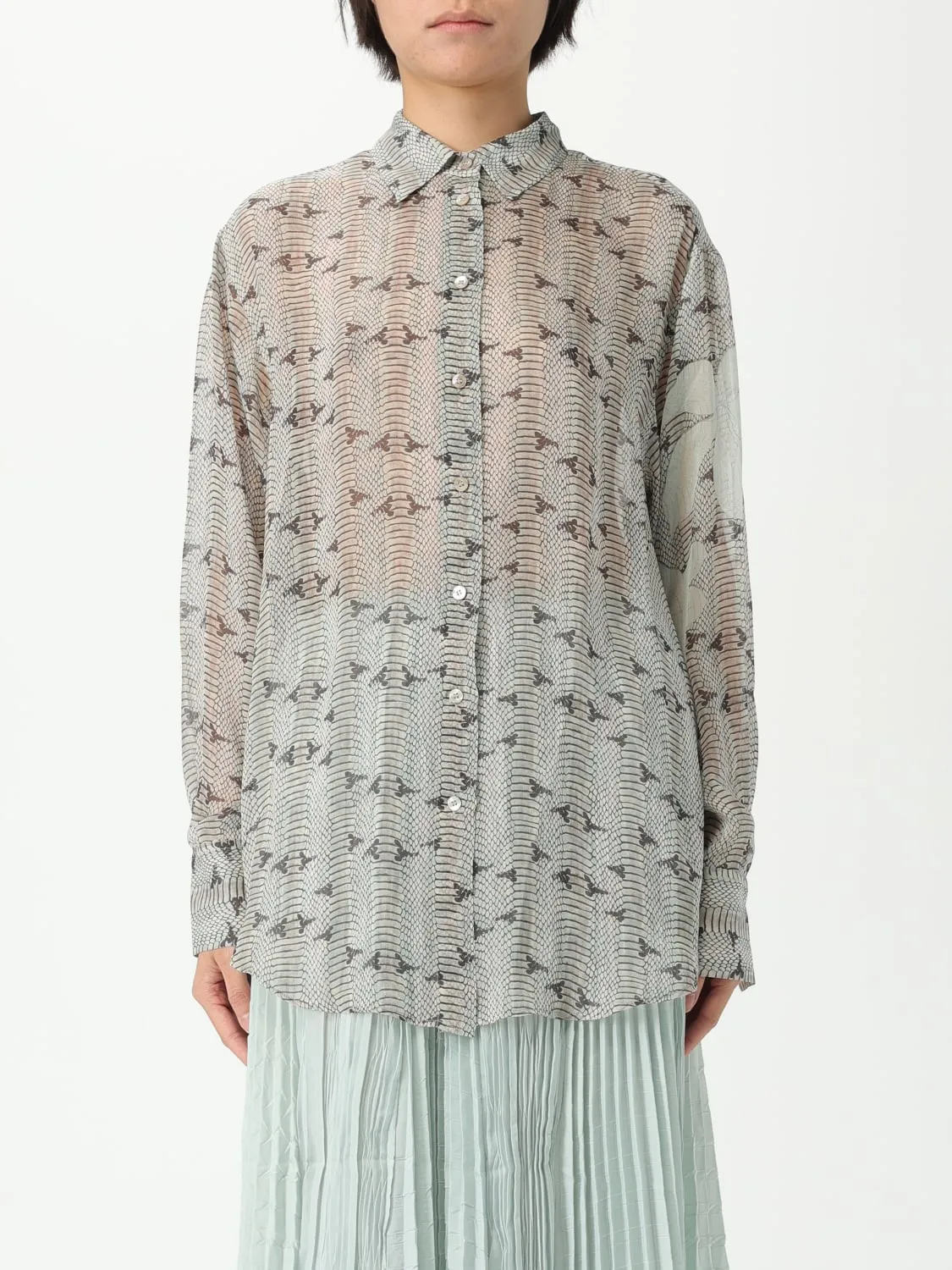 Camicia Forte Forte in seta stampata