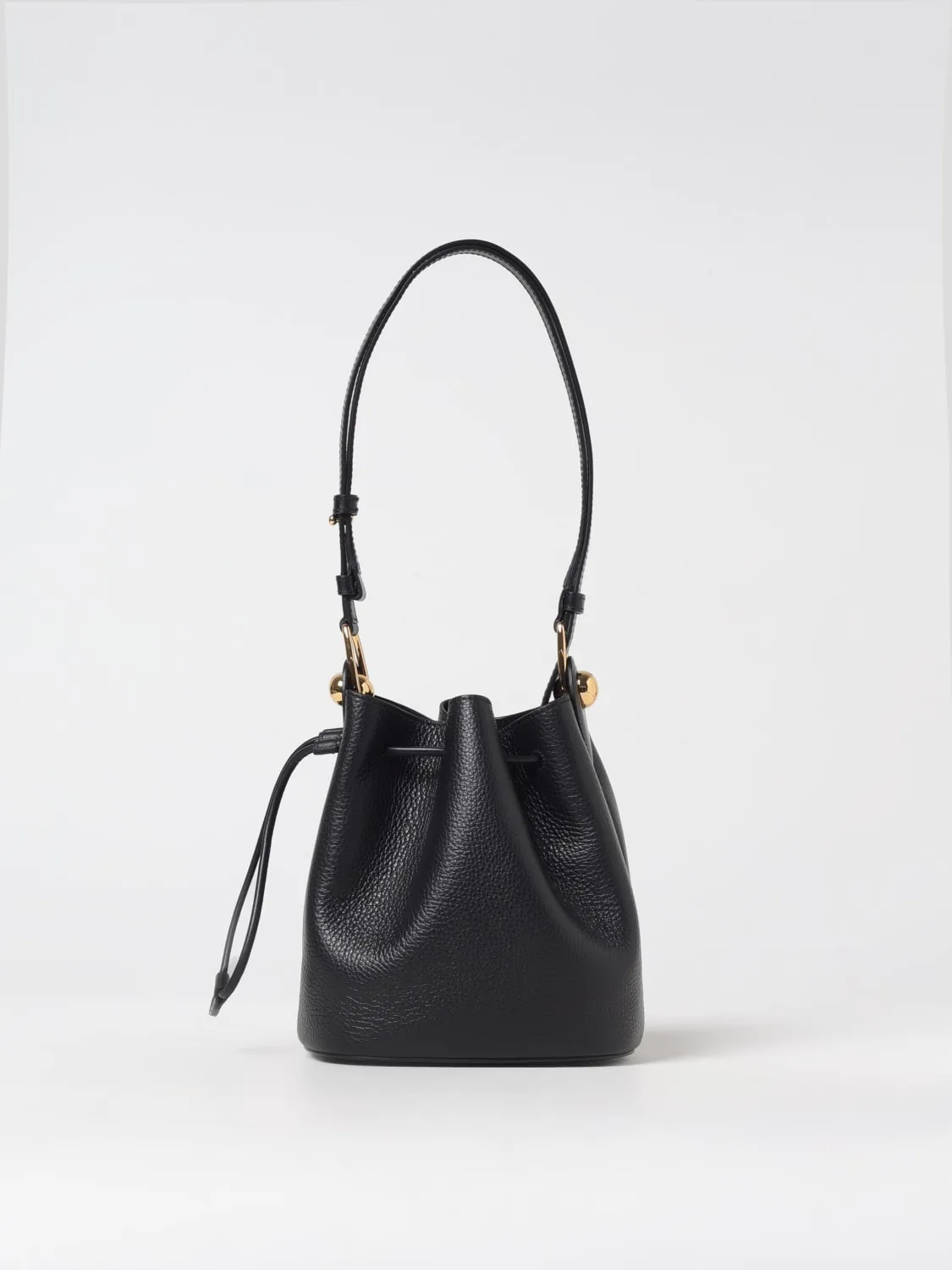 Borsa a secchiello Furla in pelle a grana