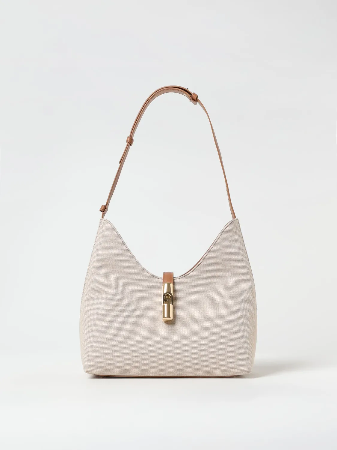 Borsa Goccia Furla in canvas e pelle