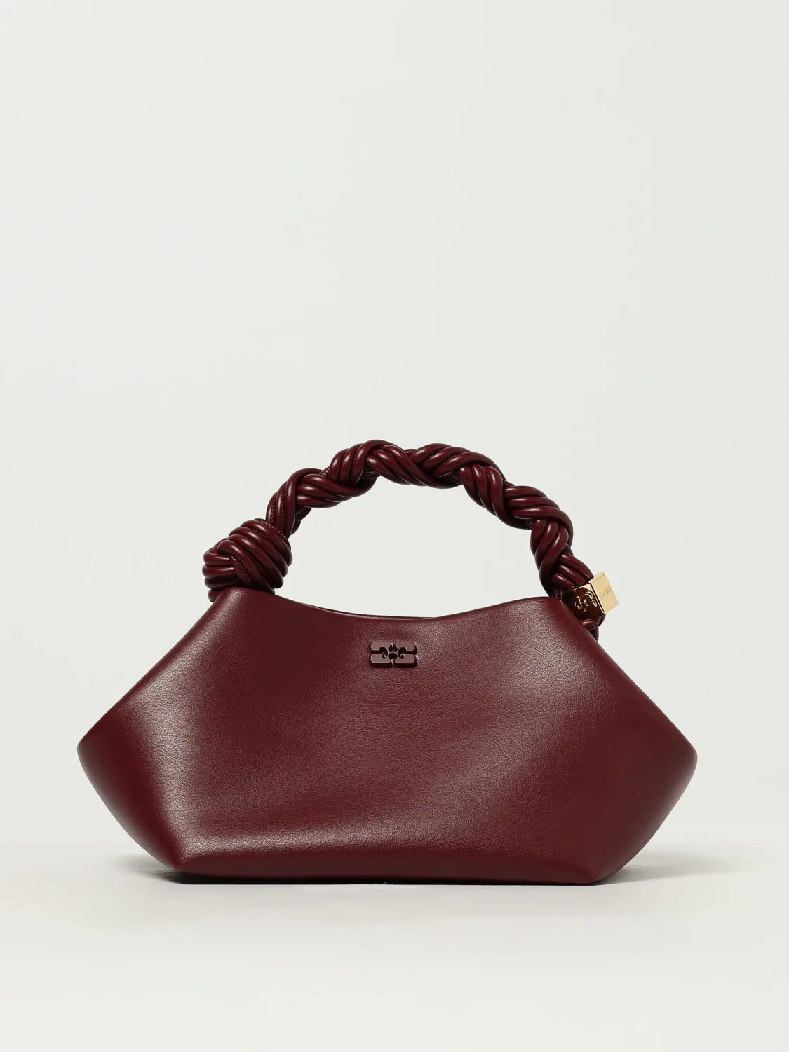 Borsa a mano in pelle di vitello Bou Ganni