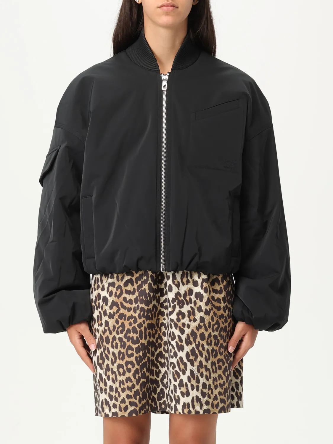 Bomber Ganni in nylon riciclato