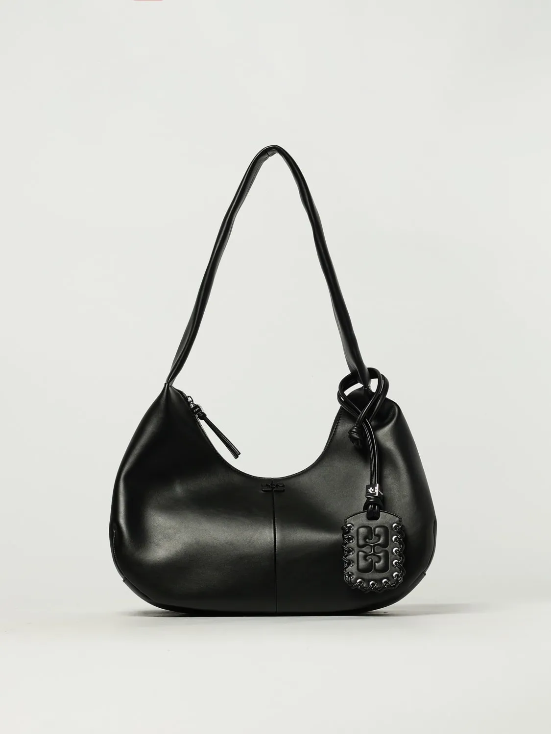 Borsa hobo Steal Grey Ganni in pelle riciclata