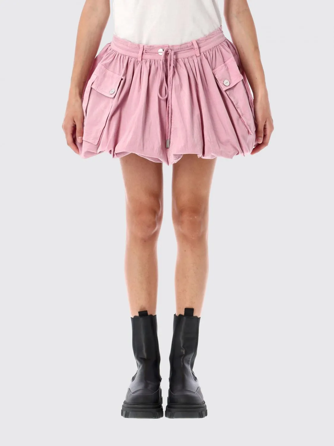 Gonna a palloncino Ganni in misto cotone