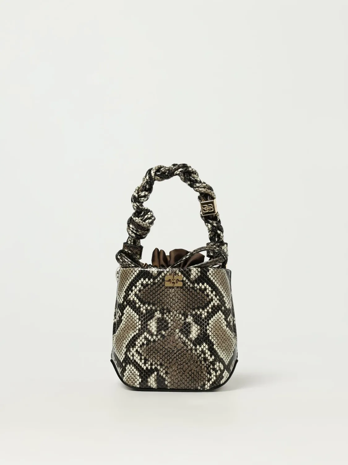 Borsa a secchiello Ganni Bou Snake