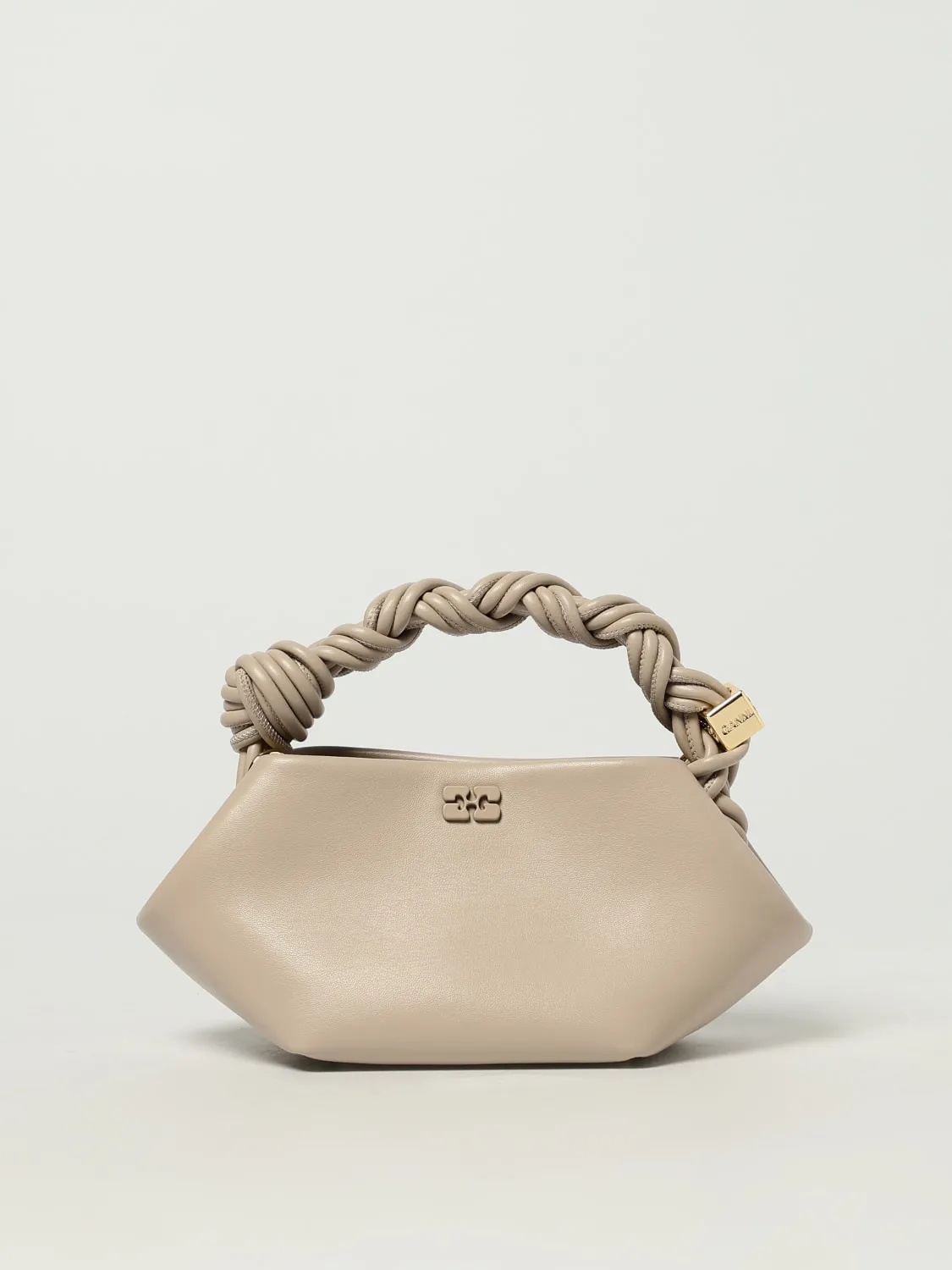 Borsa a mano mini Bou Ganni in pelle di vitello