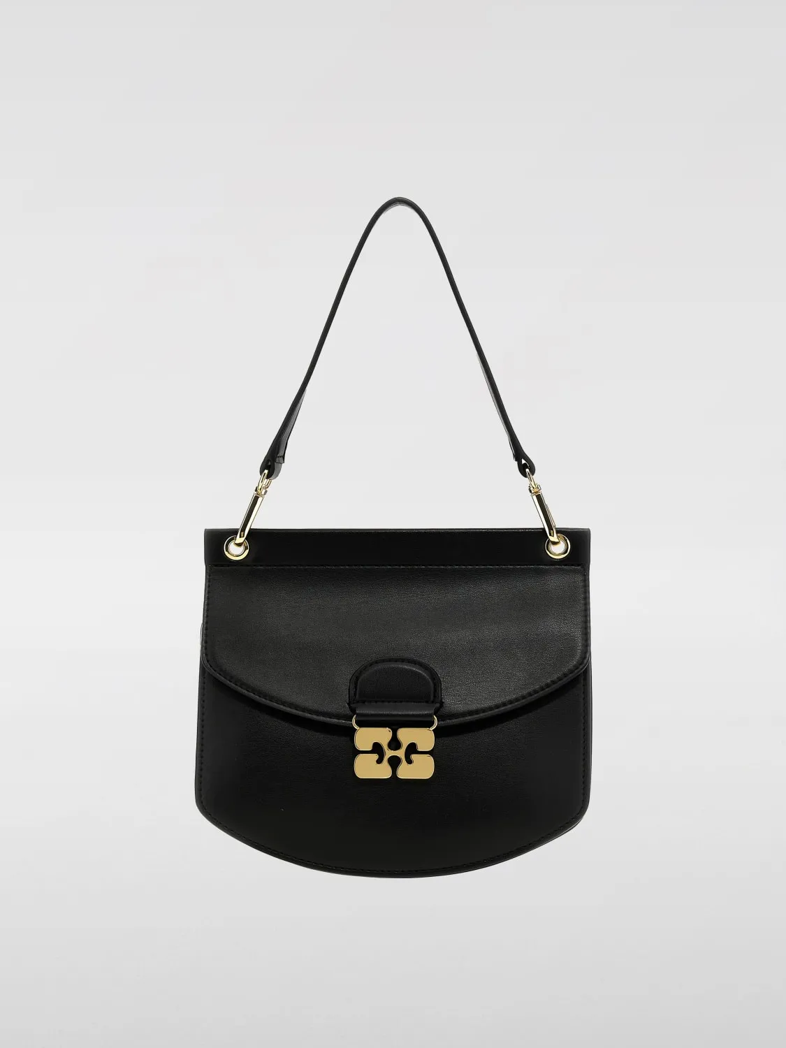 Borsa a spalla Small Ago-G Ganni in pelle riciclata