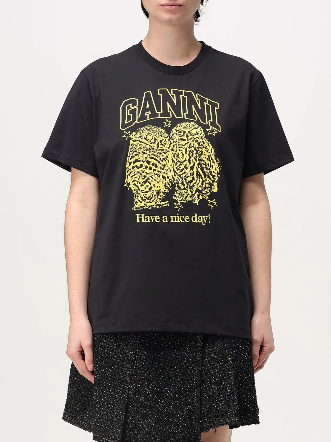 T-shirt Ganni in cotone organico
