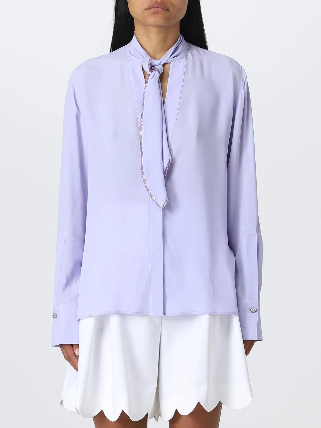 Camicia Genny in misto seta