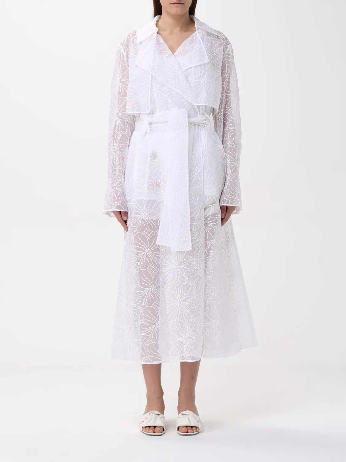 Trench Genny in seta