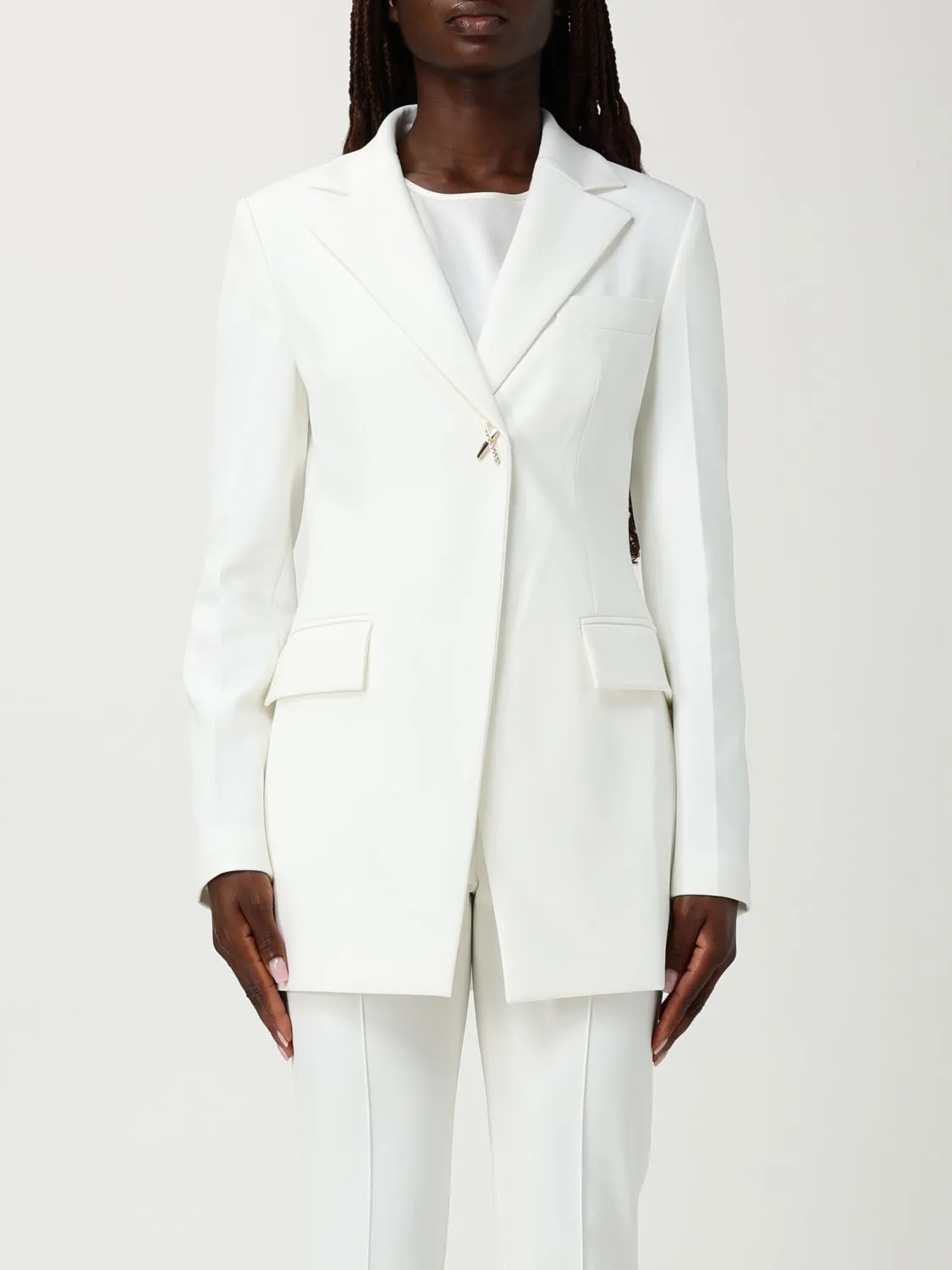 Blazer monopetto Genny in crêpe