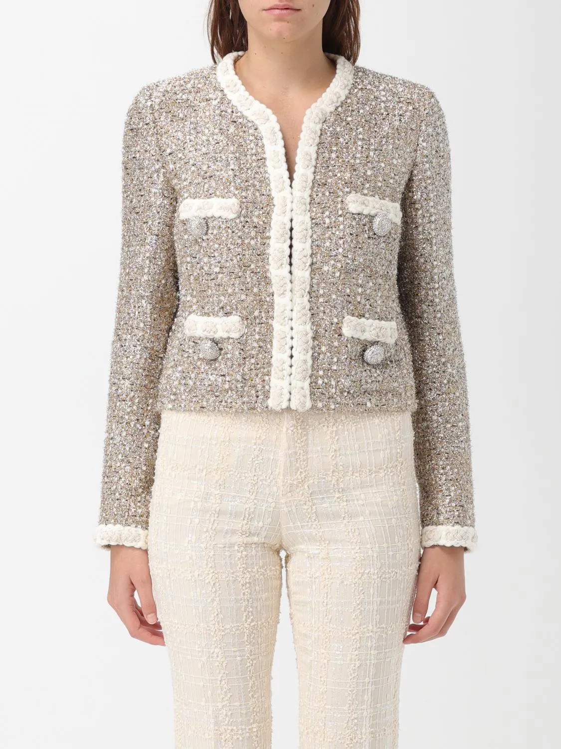 Cardigan Giambattista Valli in tweed lurex