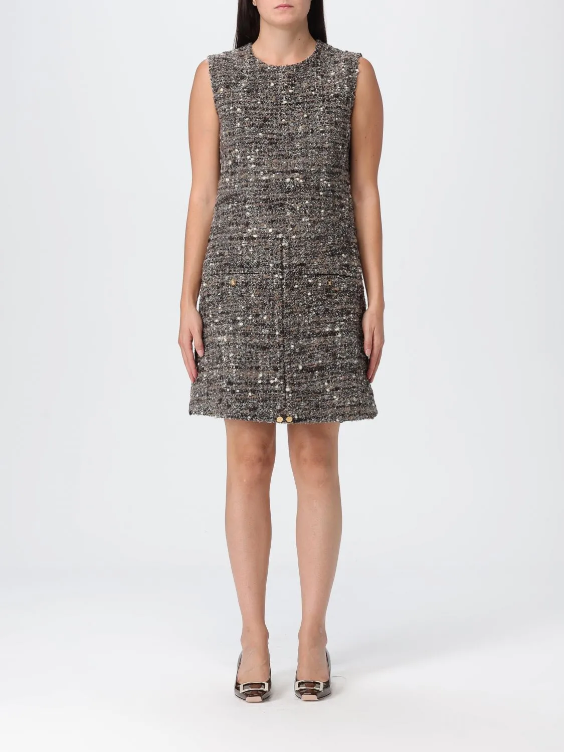 Abito a tubino in bouclè Giamabattista Valli