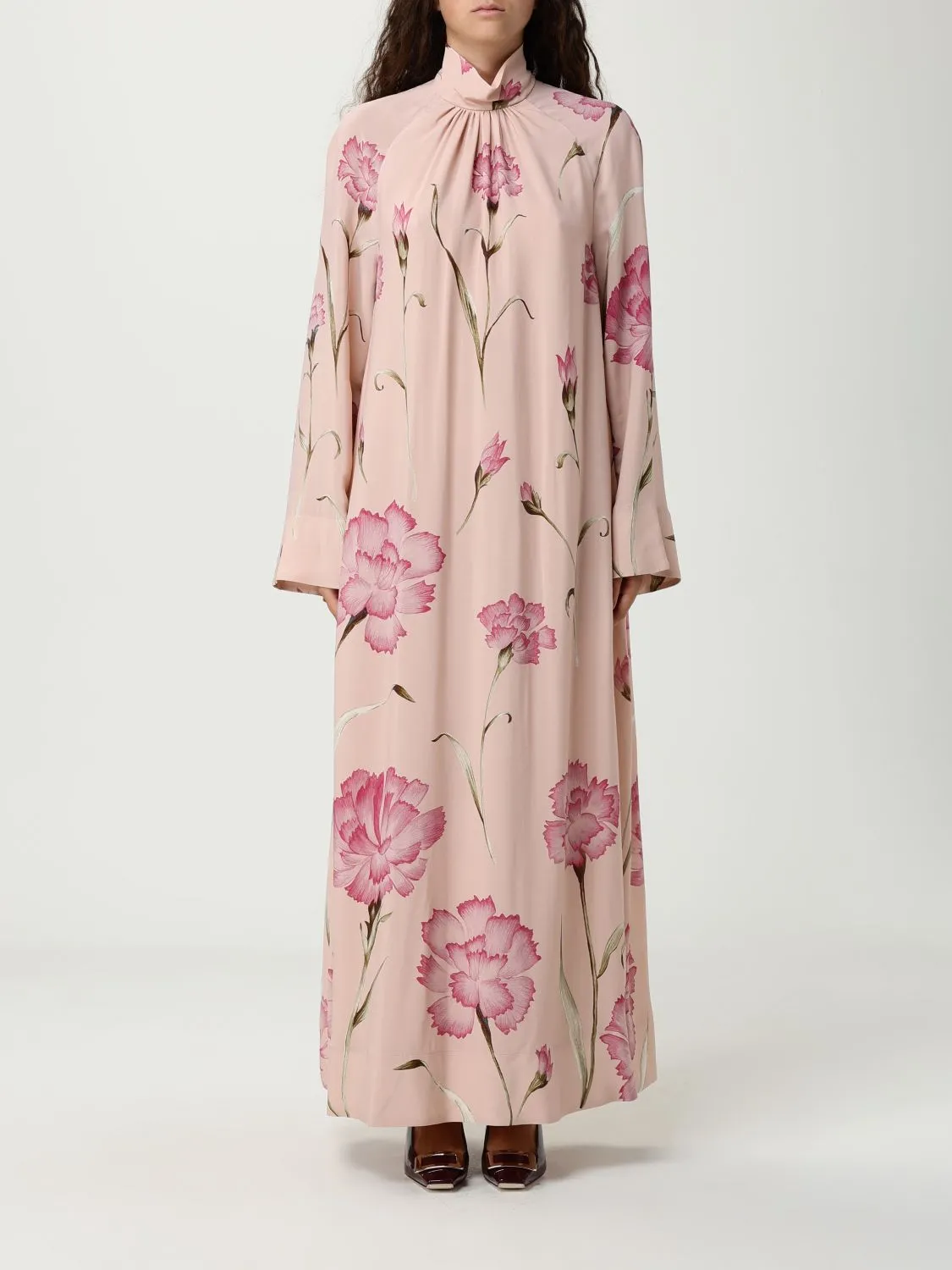 Abito lungo in viscosa floreale Giambattista Valli