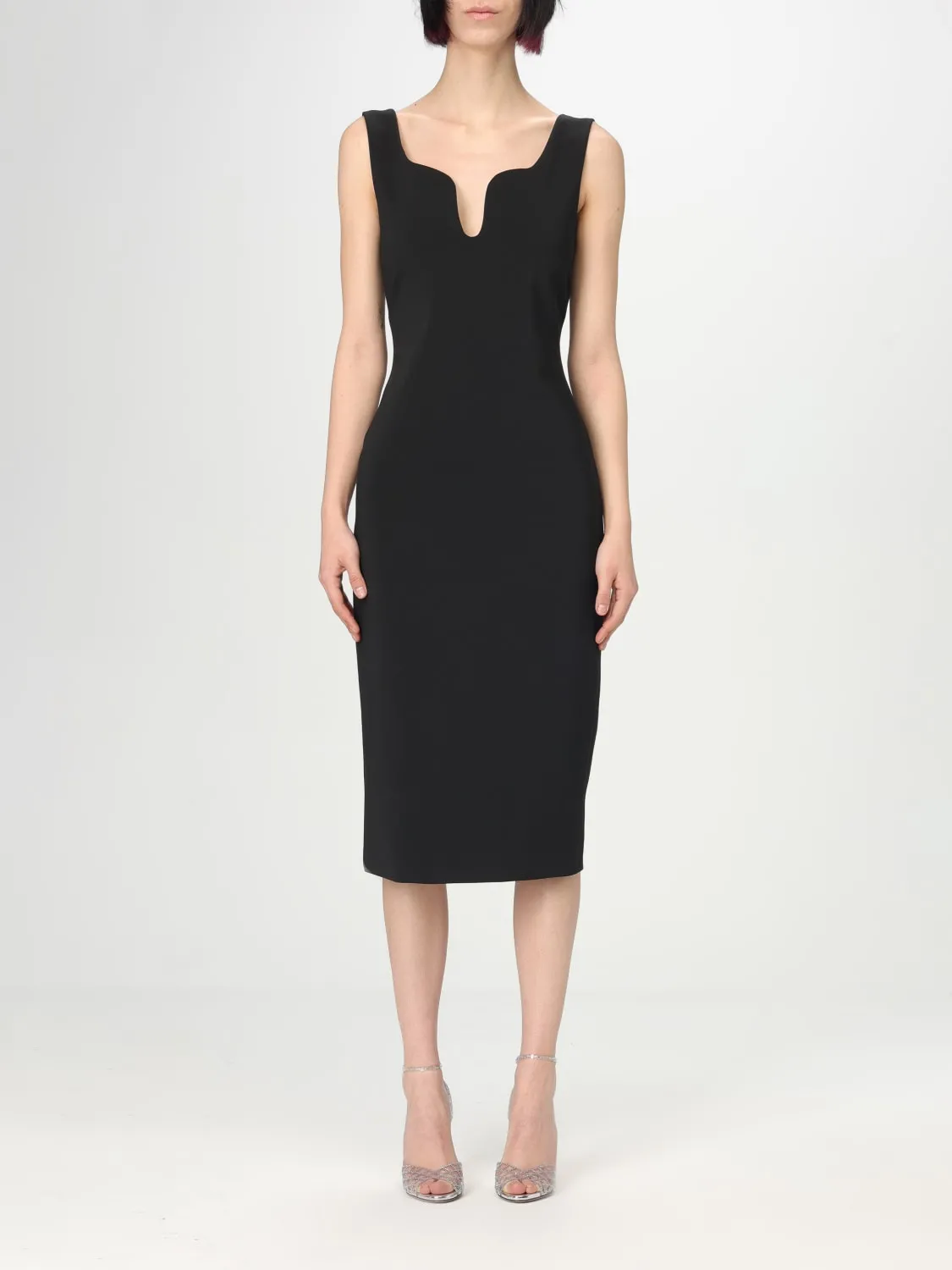 Abito basic Giorgio Armani in misto viscosa stretch