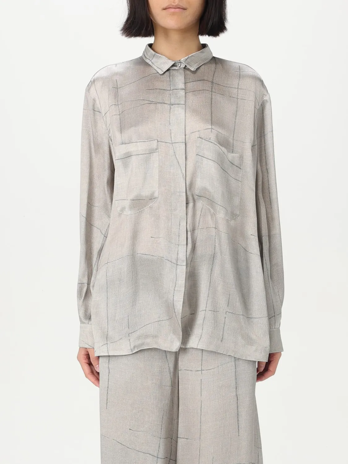 Camicia classica Giorgio Armani in seta