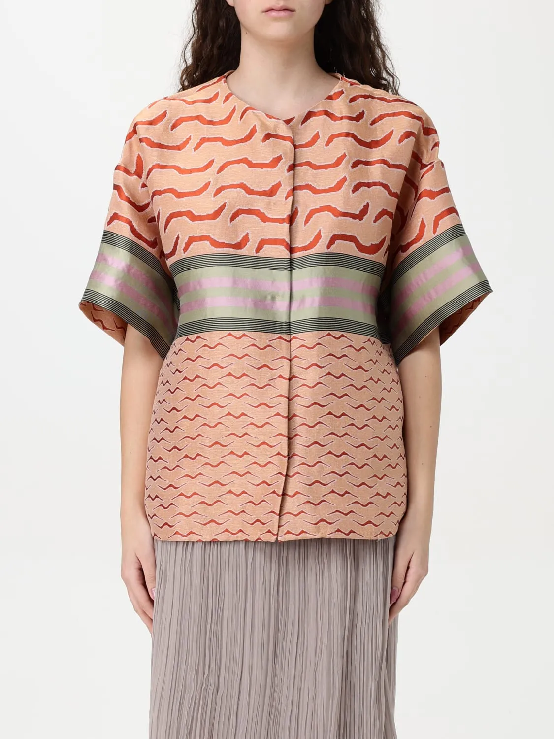 Camicia casual Giorgio Armani in seta stampata